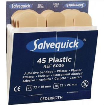 Pflasterspender Salvequick® gefüllt 19 x 4 x 11 cm Pflaster Holthaus 95 Pflaster